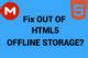 write error mega|Out of HTML5 offline storage space error when using .